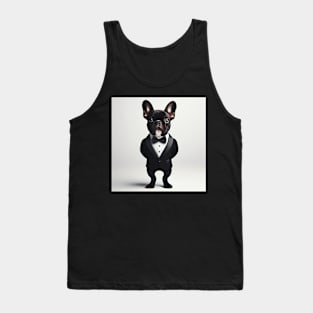 French bulldog in formal wear tuxedo and bow tie Tank Top